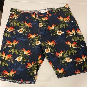 Tropical Print Men's Shorts